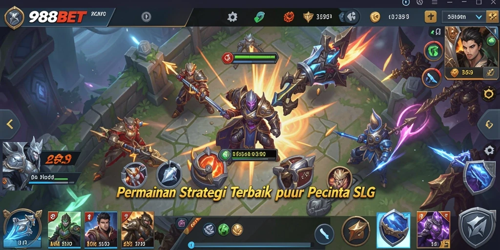 Tangkapan layar gameplay <strong>988BET</strong> yang menunjukkan pertempuran strategis.