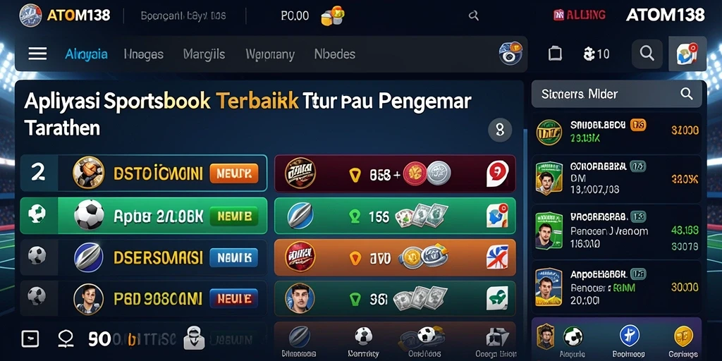 Tampilan gameplay menarik dari ATOM138 dalam taruhan olahraga.