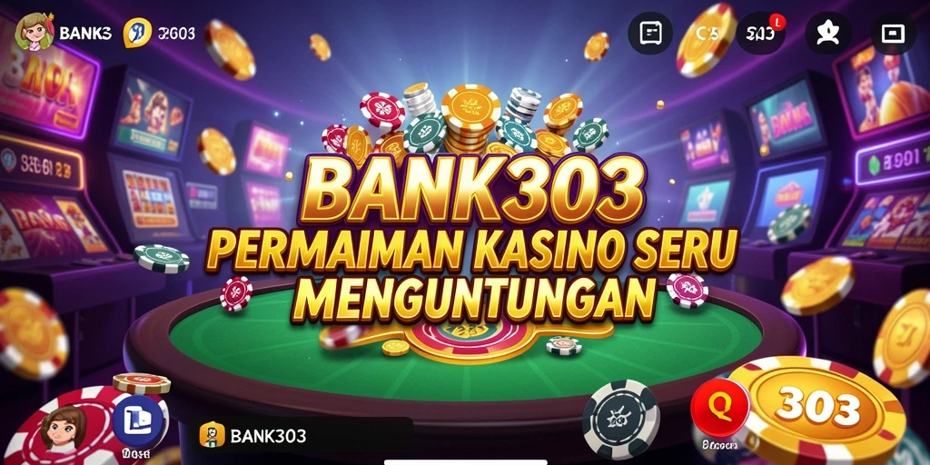Screenshot utama BANK303 yang menampilkan gameplay Kasino yang seru.