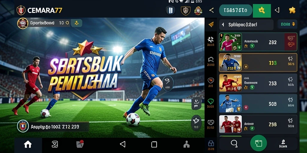 Tampilan inti gameplay CEMARA77 yang menarik dan interaktif.