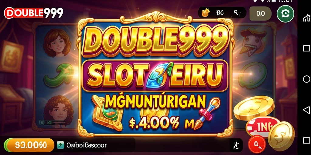 Tampilan gameplay seru dari DOUBLE999 dengan berbagai tema slot.