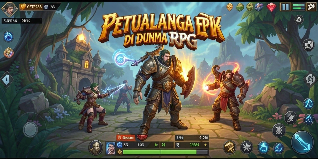 Tampilan gameplay RPG yang menakjubkan dan mendebarkan