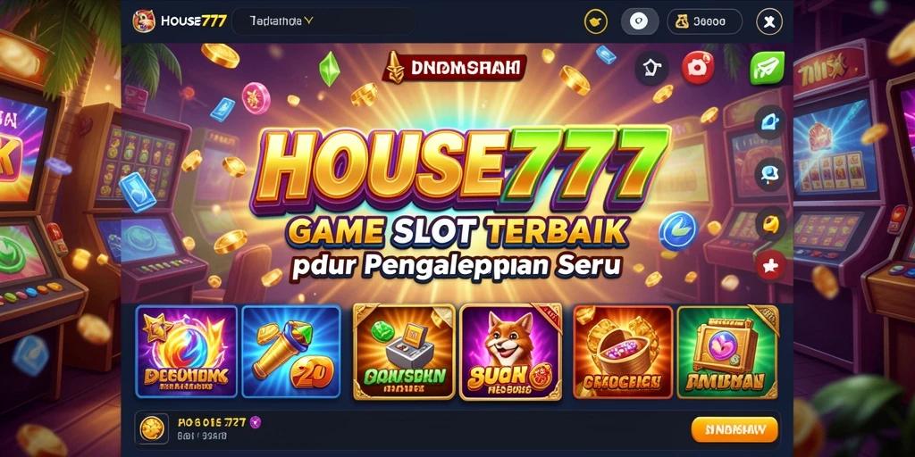 Tampilan gameplay menarik dari permainan Slot HOUSE777.