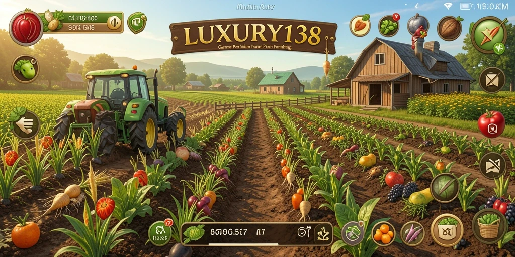 Gameplay menakjubkan di dunia pertanian yang kaya.