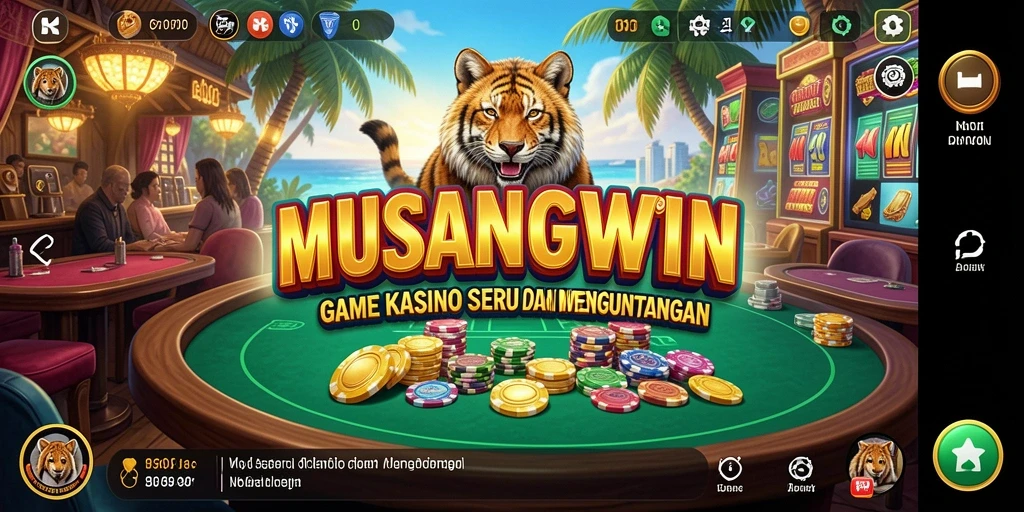Tampilan utama gameplay yang memukau di MUSANGWIN.
