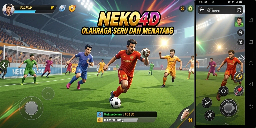 Gambar gameplay NEKO4D menampilkan aksi olahraga yang seru.