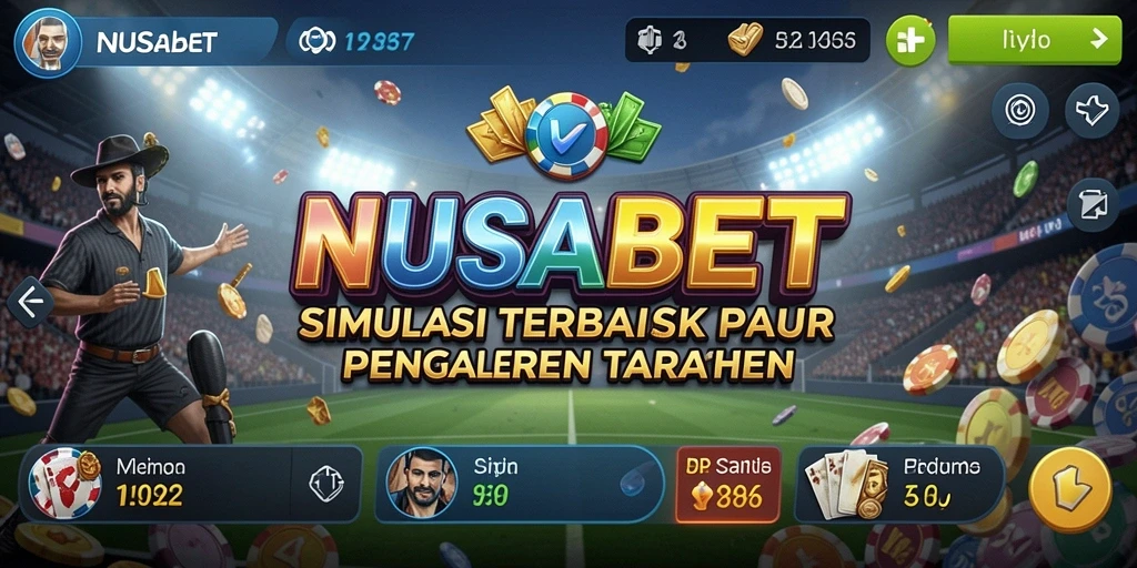 Tampilan permainan NUSABET yang menarik dan interaktif.