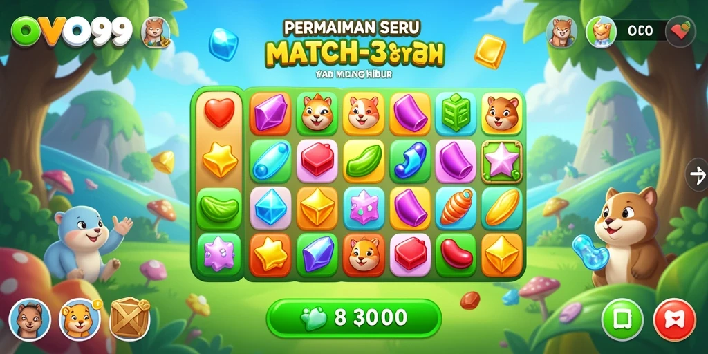 Tanggapan gameplay OVO99 yang penuh warna dan menghibur.