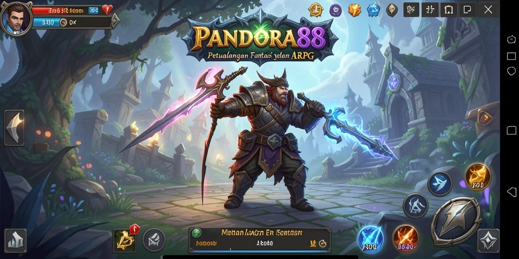 Screenshot PANDORA88 menampilkan aksi pertempuran epik dalam dunia ARPG.
