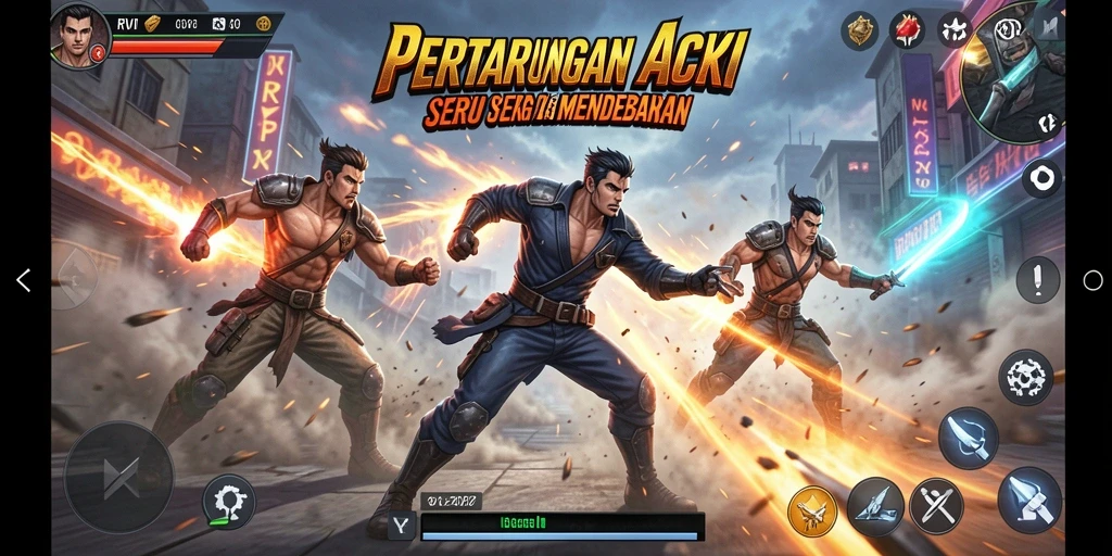 Tampilan seru dari gameplay RVIP yang mendebarkan.