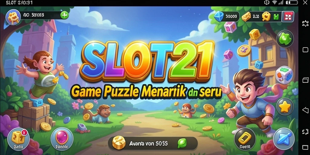 Screenshot gameplay menampilkan teka-teki menarik di SLOT21.